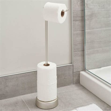 iDESIGN Classico Metal Toilet Tissue Roll Reserve 